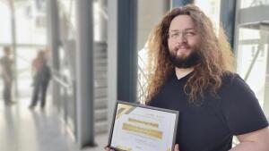 Nils Morawietz präsentiert seinen Best Student Paper Award