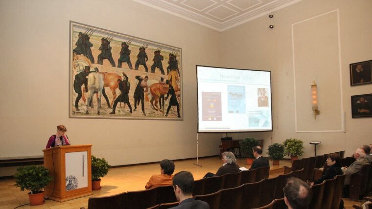 Die Dekanin Prof. Dr. Birgitta König-Ries beim Tag der Fakultät 2014 in der Aula