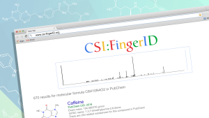 Künstlerische Darstellung von CSI:FingerID als Web-Suchmaschine